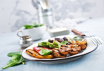 Image showing grilled vegetables