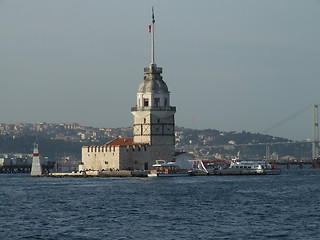 Image showing girl tower