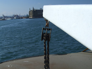 Image showing partof a boat in Istanbul