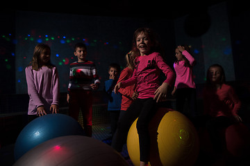 Image showing Kids neon disco party