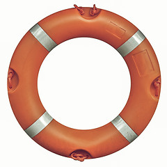 Image showing Vintage looking Lifebuoy