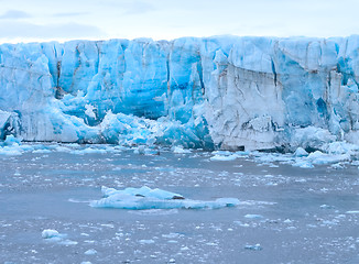 Image showing Harsh glaciers of Arctic. Live glacier