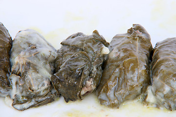 Image showing grape leafs wraps 