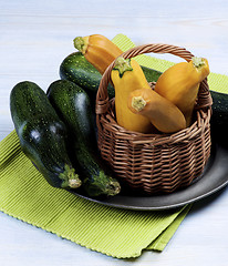 Image showing Fresh Colorful Zucchini