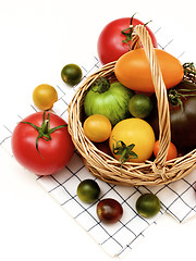 Image showing Fresh Colorful Tomatoes