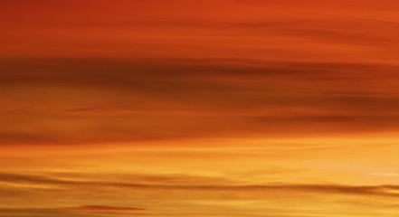 Image showing Bright Red Sky at Sunrise
