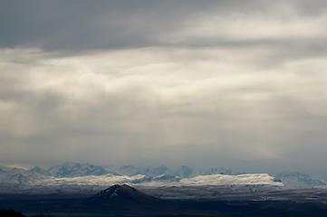 Image showing Snowy Storm in Mountains