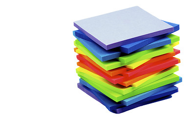 Image showing Rainbow Post It Notes