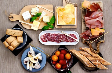 Image showing Cold Cuts and Delicious Snacks