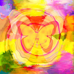 Image showing Butterly abstract background