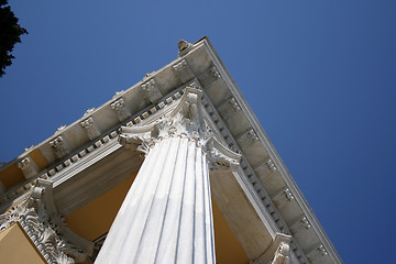 Image showing pillars and blue sky