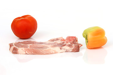 Image showing vegetables and meat