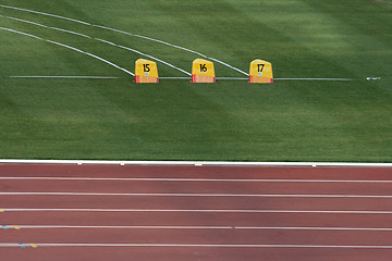 Image showing athletics field