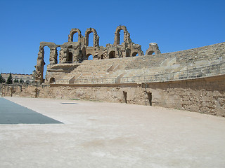 Image showing colosseum stadium tunisia