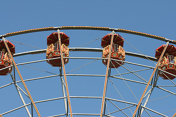 Image showing ferris wheel baskets