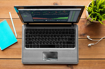 Image showing laptop with cryptocurrency on screen