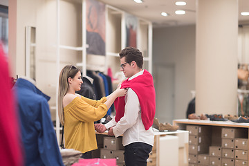 Image showing couple in  Clothing Store