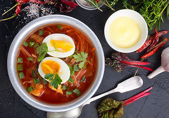 Image showing beet soup 