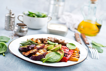 Image showing grilled vegetables