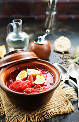 Image showing beet soup