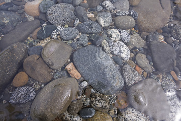 Image showing Underwater rocks background