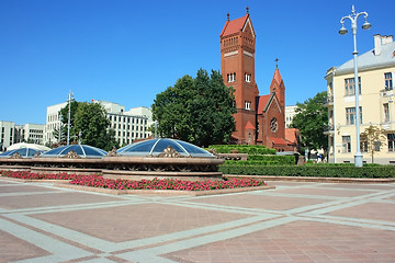 Image showing Independence Square in Minsk