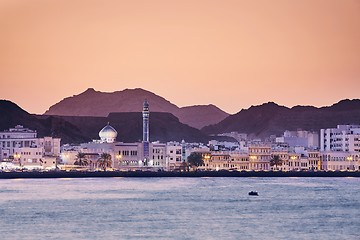 Image showing Muscat at golden sunset