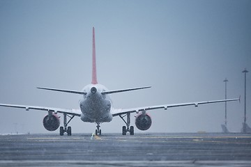 Image showing Winter day at the airport