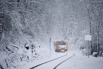 Image showing Railway in winter