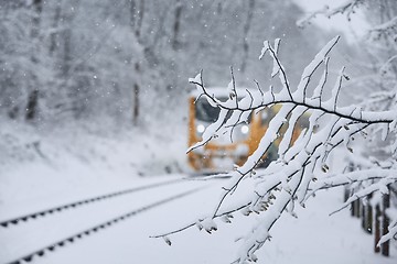 Image showing Railway in winter