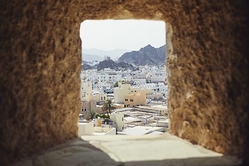 Image showing Muscat city from fort