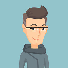 Image showing Man wearing smart glass vector illustration.
