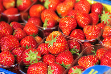 Image showing Strawberry on market