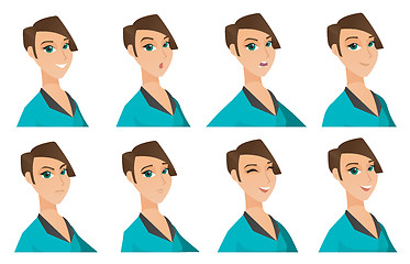 Image showing Vector set of business characters.