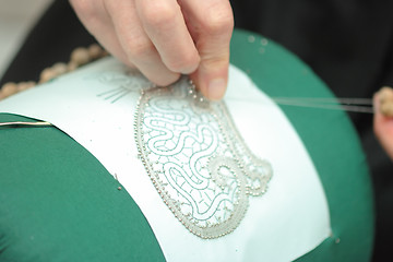 Image showing Lace-making