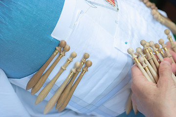 Image showing Lace-making