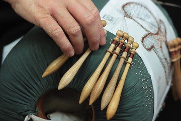 Image showing Lace-making