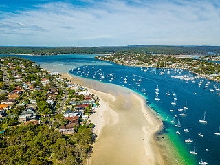 Image showing Gunnamatta Bay water and beach views