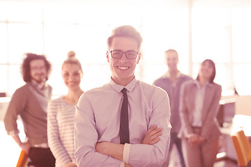 Image showing Portrait of young casual businessman