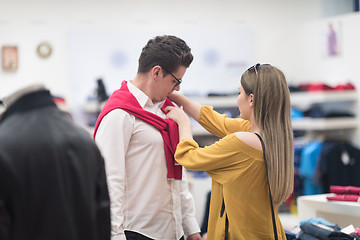 Image showing couple in  Clothing Store