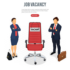 Image showing Isometric Employment and Hiring Concept