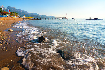 Image showing Mediterranean sea at morning