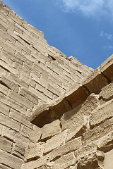 Image showing Ancient walls in the Karnak Temple, Luxor, Egypt