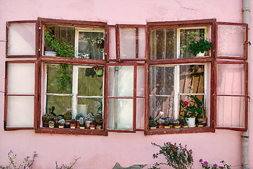 Image showing Windows of an Old Building