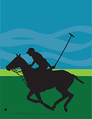 Image showing Polo Pony Silhouette