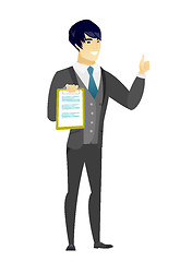 Image showing Groom with clipboard giving thumb up.