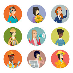 Image showing Vector set of characters of different professions.