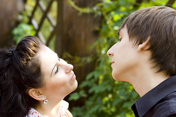 Image showing flirting couple