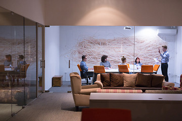 Image showing Business Team At A Meeting at modern office building