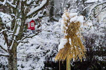 Image showing Traditional sheaf of oats